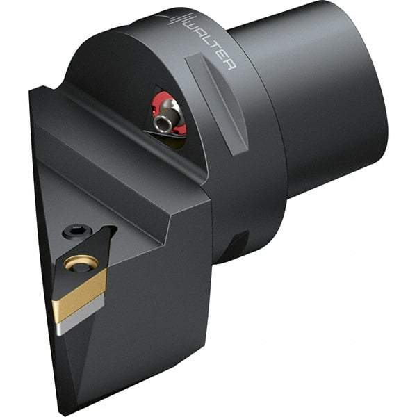 Walter - 107.5° Lead Angle, Indexable Turning Toolholder - 90mm OAL, Series PVHB-CAPTO-AUSSEN - Americas Industrial Supply