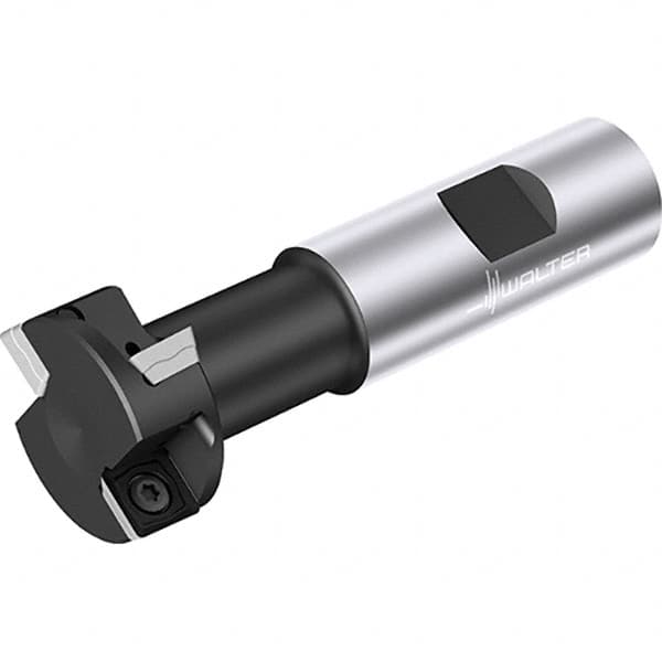 Walter - 1.821" Cutting Diam x 0.817" Cutting Width, 2 Cutter Inserts, Indexable T-Slot Cutter - 4-25/32" OAL - Americas Industrial Supply