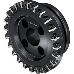 Walter - 24 Inserts, 160mm Cut Diam, 40mm Arbor Diam, Indexable Square-Shoulder Face Mill - 0° Lead Angle, 63mm High, Series M2136-B2 METRISCH - Americas Industrial Supply