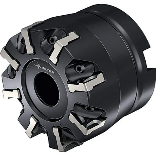 Walter - 20 Inserts, 125mm Cut Diam, 40mm Arbor Diam, Indexable Square-Shoulder Face Mill - 0° Lead Angle, 63mm High, Series M2136-B1 METRISCH - Americas Industrial Supply