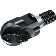 Walter - 20mm Cut Diam, 15mm Max Depth of Cut, 18.5mm Shank Diam, 51mm OAL, Indexable Ball Nose End Mill - 35,000 Max RPM - Americas Industrial Supply