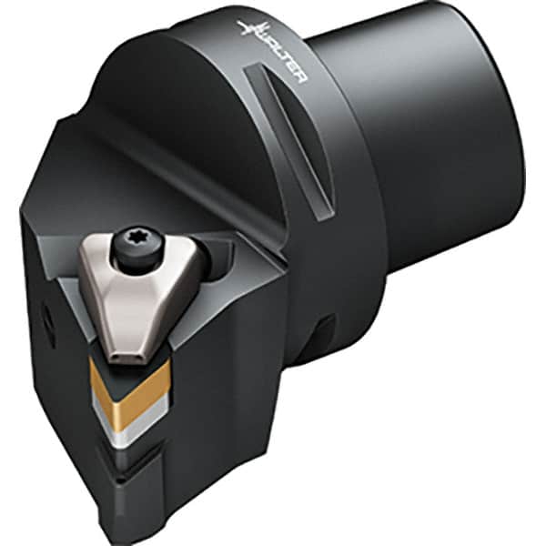 Walter - 107.5° Lead Angle, Indexable Turning Toolholder - 103mm OAL, Series DDHN-CAPTO-AUSSEN-P - Americas Industrial Supply