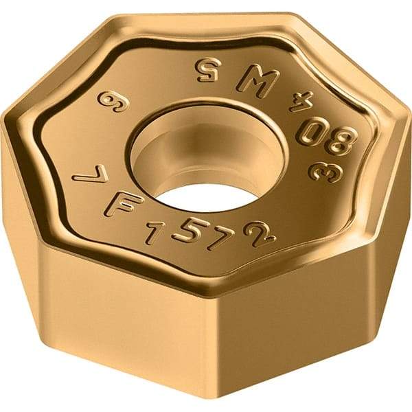 Walter - F57 Grade WKP35G Milling Insert - 4.6mm Thick, 14.5mm Inscribed Circle, 0.8mm Corner Radius - Americas Industrial Supply