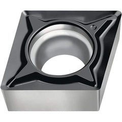 Walter - CCGT FM2 Grade WSM20S Turning Insert - TiAlN+Al2O3+(Al) Finish, 80° Rhombic, 9.53mm Inscr Circle, 3.97mm Thick, 0.1mm Corner Radius - Americas Industrial Supply