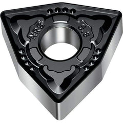 Walter - WNMG NRS Grade WSM10S Turning Insert - TiAlN+Al2O3+(Al) Finish, 80° Trigon, 12.7mm Inscr Circle, 4.76mm Thick, 0.8mm Corner Radius - Americas Industrial Supply