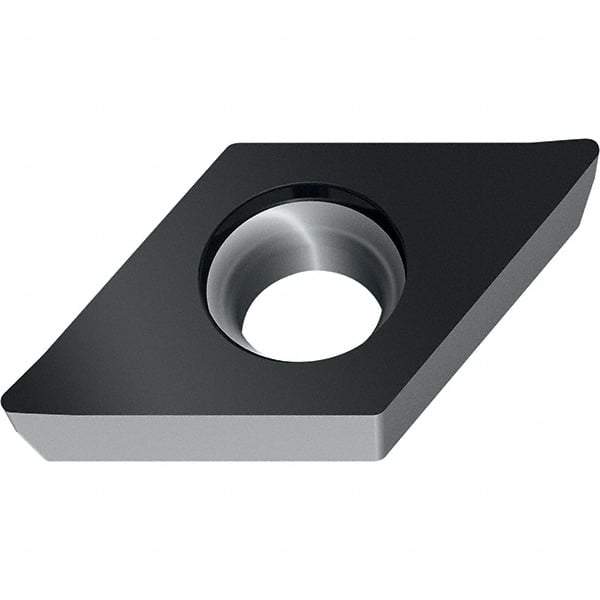 Walter - DPMW RK6 Grade WKK20S Turning Insert - TiCN+Al2O3+(TiCN) Finish, 55° Rhombic, 9.53mm Inscr Circle, 3.97mm Thick, 0.8mm Corner Radius - Americas Industrial Supply