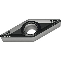 Walter - VCMT RM4 Grade WMP20S Turning Insert - TiCN+Al2O3+(TiCN) Finish, 35° Rhombic, 6.35mm Inscr Circle, 3.18mm Thick, 0.4mm Corner Radius - Americas Industrial Supply