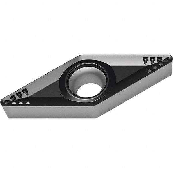 Walter - VCMT RM4 Grade WSM10S Turning Insert - TiAlN+Al2O3+(Al) Finish, 35° Rhombic, 9.53mm Inscr Circle, 4.76mm Thick, 0.8mm Corner Radius - Americas Industrial Supply