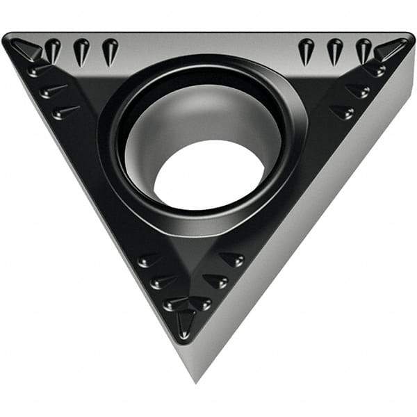 Walter - TCMT RM4 Grade WSM20S Turning Insert - TiAlN+Al2O3+(Al) Finish, 60° Triangle, 6.35mm Inscr Circle, 2.38mm Thick, 0.8mm Corner Radius - Americas Industrial Supply