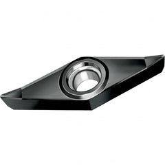 Walter - VCGT MN2 Grade WSM01 Turning Insert - TiAlN+Al2O3+(ZrN) Finish, 35° Rhombic, 9.53mm Inscr Circle, 4.76mm Thick, 0.4mm Corner Radius - Americas Industrial Supply