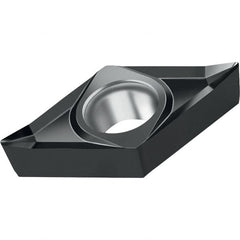 Walter - DCGT MN2 Grade WNN10 Turning Insert - TiAlN Finish, 55° Rhombic, 9.53mm Inscr Circle, 3.97mm Thick, 0.2mm Corner Radius - Americas Industrial Supply