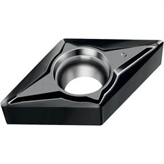 Walter - DCGT FN2 Grade WNN10 Turning Insert - TiAlN Finish, 55° Rhombic, 9.53mm Inscr Circle, 3.97mm Thick, 0.8mm Corner Radius - Americas Industrial Supply