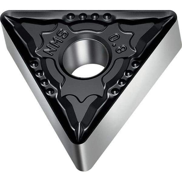 Walter - TNMG NMS Grade WSM30S Turning Insert - TiAlN+Al2O3+(Al) Finish, 60° Triangle, 9.53mm Inscr Circle, 4.76mm Thick, 0.8mm Corner Radius - Americas Industrial Supply