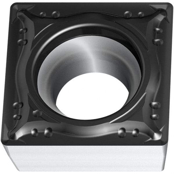 Walter - SPGT MM4 Grade WSM20S Turning Insert - TiAlN+Al2O3+(Al) Finish, 90° Square, 9.53mm Inscr Circle, 3.97mm Thick, 0.4mm Corner Radius - Americas Industrial Supply