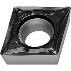 Walter - CCMT FM4 Grade WSM20S Turning Insert - TiAlN+Al2O3+(Al) Finish, 80° Rhombic, 6.35mm Inscr Circle, 2.38mm Thick, 0.2mm Corner Radius - Americas Industrial Supply