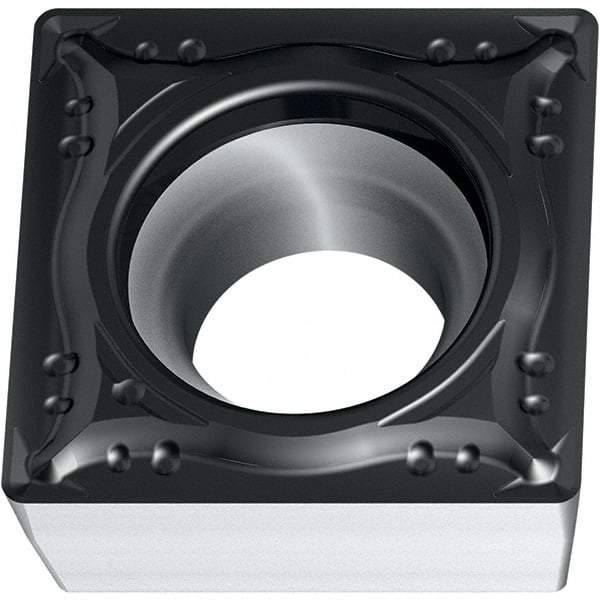 Walter - SCMT MM4 Grade WSM20S Turning Insert - TiAlN+Al2O3+(Al) Finish, 90° Square, 9.53mm Inscr Circle, 3.97mm Thick, 0.4mm Corner Radius - Americas Industrial Supply
