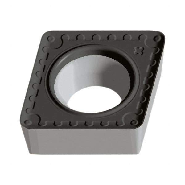 Walter - CCMT PM Grade WKK20S Turning Insert - TiCN+Al2O3+(TiCN) Finish, 80° Rhombic, 9.53mm Inscr Circle, 3.97mm Thick, 0.4mm Corner Radius - Americas Industrial Supply