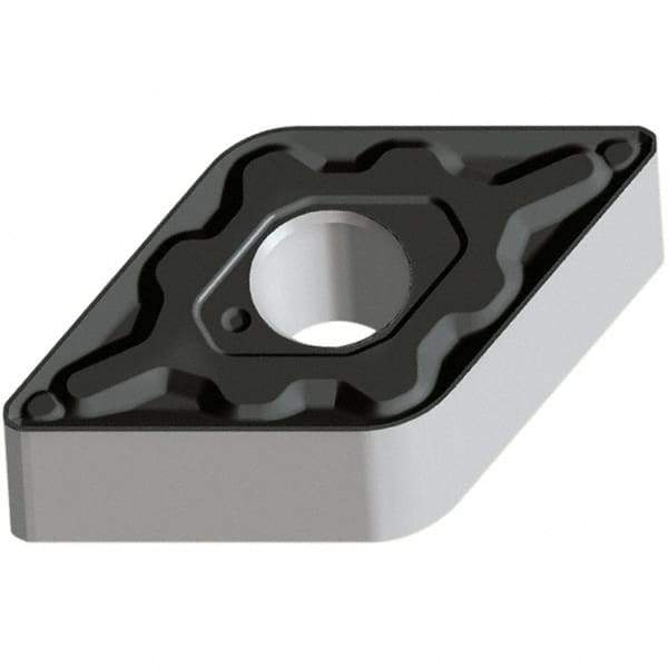 Walter - DNMG NM Grade WPP10S Turning Insert - TiCN+Al2O3+(TiCN) Finish, 55° Rhombic, 9.53mm Inscr Circle, 4.76mm Thick, 0.8mm Corner Radius - Americas Industrial Supply