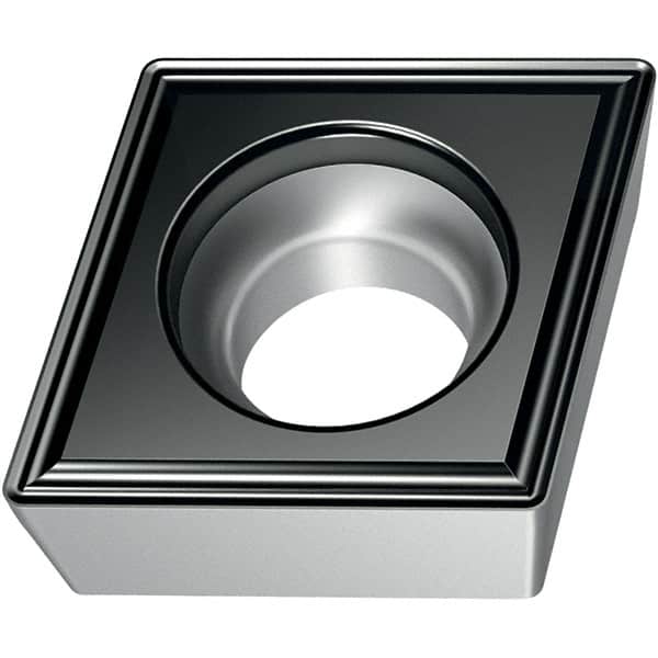 Walter - CCMT FP6 Grade WPP20S Turning Insert - TiCN+Al2O3+(TiCN) Finish, 80° Rhombic, 12.7mm Inscr Circle, 4.76mm Thick, 0.8mm Corner Radius - Americas Industrial Supply