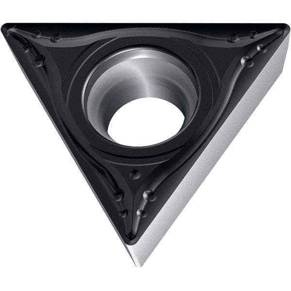 Walter - TPMT MK4 Grade WKK20S Turning Insert - TiCN+Al2O3+(TiCN) Finish, 60° Triangle, 5.56mm Inscr Circle, 2.38mm Thick, 0.4mm Corner Radius - Americas Industrial Supply