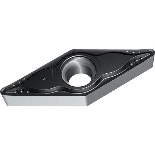Walter - VBMT MP4 Grade WPP10S Turning Insert - TiCN+Al2O3+(TiCN) Finish, 35° Rhombic, 9.53mm Inscr Circle, 4.76mm Thick, 1.2mm Corner Radius - Americas Industrial Supply