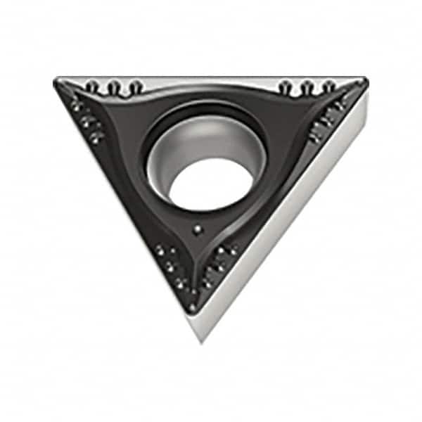 Walter - TCGT MK4 Grade WKK20S Turning Insert - TiCN+Al2O3+(TiCN) Finish, 60° Triangle, 6.35mm Inscr Circle, 2.38mm Thick, 0.4mm Corner Radius - Americas Industrial Supply