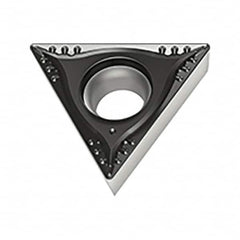 Walter - TCGT MK4 Grade WKK20S Turning Insert - TiCN+Al2O3+(TiCN) Finish, 60° Triangle, 6.35mm Inscr Circle, 2.38mm Thick, 0.4mm Corner Radius - Americas Industrial Supply