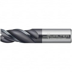 Walter-Prototyp - 5mm, 10mm LOC, 6mm Shank Diam, 54mm OAL, 3 Flute, Solid Carbide Square End Mill - TiAlN Finish, 45° Helix, Right Hand Cut, Right Hand Flute, Series MC321-A-3-A - Americas Industrial Supply