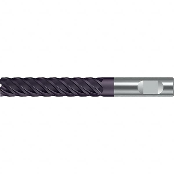 Walter-Prototyp - 16mm, 80mm LOC, 16mm Shank Diam, 145mm OAL, 5 Flute, Solid Carbide Square End Mill - TiAlN Finish, 45° Helix, Right Hand Cut, Right Hand Flute, Series MC122-W-X-K - Americas Industrial Supply