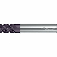 Walter-Prototyp - 12mm, 16mm LOC, 12mm Shank Diam, 73mm OAL, 4 Flute, Solid Carbide Square End Mill - TiAlN Finish, 45° Helix, Right Hand Cut, Right Hand Flute, Series MC322-A-A - Americas Industrial Supply
