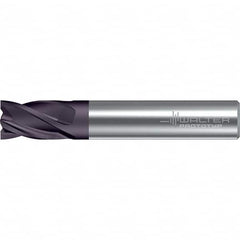 Walter-Prototyp - 14mm, 18mm LOC, 14mm Shank Diam, 75mm OAL, 4 Flute, Solid Carbide Square End Mill - TiAlN Finish, 30° Helix, Right Hand Cut, Right Hand Flute, Series MC111-A-4-A - Americas Industrial Supply