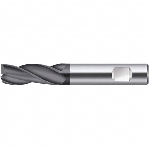 Walter-Prototyp - 10mm, 19mm LOC, 10mm Shank Diam, 72mm OAL, 3 Flute, Solid Carbide Square End Mill - TiCN Finish, 30° Helix, Right Hand Cut, Right Hand Flute, Series H3127116 - Americas Industrial Supply