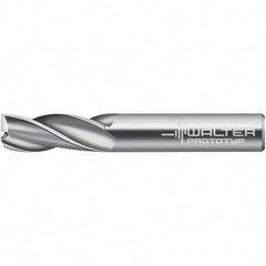 Walter-Prototyp - 4mm, 14mm LOC, 4mm Shank Diam, 50mm OAL, 3 Flute, Solid Carbide Square End Mill - TiCN Finish, 30° Helix, Right Hand Cut, Right Hand Flute, Series H3027416 - Americas Industrial Supply