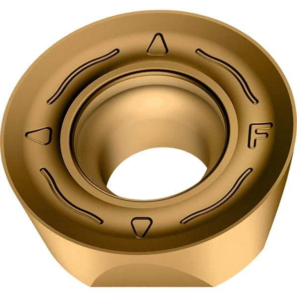 Walter - F67 Grade WSM45X Milling Insert - 3.97mm Thick, 10mm Inscribed Circle, 5mm Corner Radius - Americas Industrial Supply