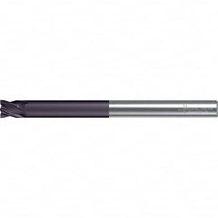 Walter-Prototyp - 12.5mm, 12mm LOC, 12mm Shank Diam, 150mm OAL, 4 Flute, Solid Carbide Square End Mill - TiAlN Finish, 30° Helix, Right Hand Cut, Right Hand Flute, Series MC112-A-4-X - Americas Industrial Supply