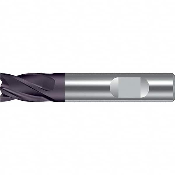 Walter-Prototyp - 14mm, 18mm LOC, 14mm Shank Diam, 75mm OAL, 4 Flute, Solid Carbide Square End Mill - TiAlN Finish, 30° Helix, Right Hand Cut, Right Hand Flute, Series MC111-W-4-A - Americas Industrial Supply