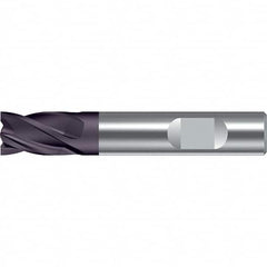 Walter-Prototyp - 12mm, 16mm LOC, 12mm Shank Diam, 73mm OAL, 4 Flute, Solid Carbide Square End Mill - TiAlN Finish, 30° Helix, Right Hand Cut, Right Hand Flute, Series MC111-W-4-A - Americas Industrial Supply