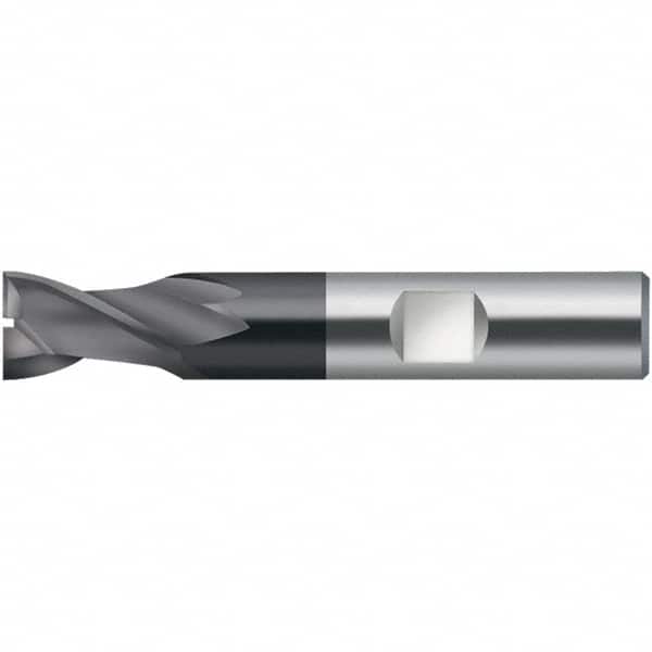 Walter-Prototyp - 13.7mm, 14mm LOC, 14mm Shank Diam, 75mm OAL, 2 Flute, Solid Carbide Square End Mill - TiAlN Finish, 30° Helix, Right Hand Cut, Right Hand Flute, Series MC716-W-2-A - Americas Industrial Supply