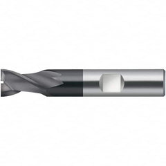 Walter-Prototyp - 13.7mm, 14mm LOC, 14mm Shank Diam, 75mm OAL, 2 Flute, Solid Carbide Square End Mill - TiAlN Finish, 30° Helix, Right Hand Cut, Right Hand Flute, Series MC716-W-2-A - Americas Industrial Supply