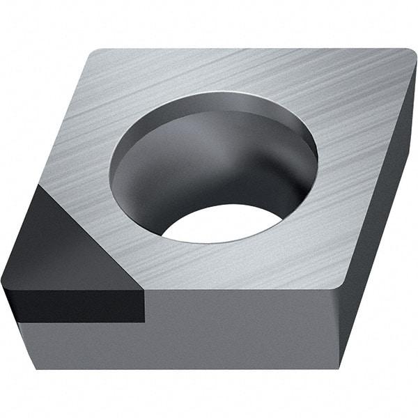 Walter - CCGW FS-1 Grade WDN10 Turning Insert - Polycrystaline Diamond Finish, 80° Rhombic, 9.53mm Inscr Circle, 3.97mm Thick, 0.8mm Corner Radius - Americas Industrial Supply