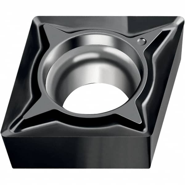 Walter - CCGT FN2 Grade WNN10 Turning Insert - TiAlN Finish, 80° Rhombic, 6.35mm Inscr Circle, 2.38mm Thick, 0.2mm Corner Radius - Americas Industrial Supply