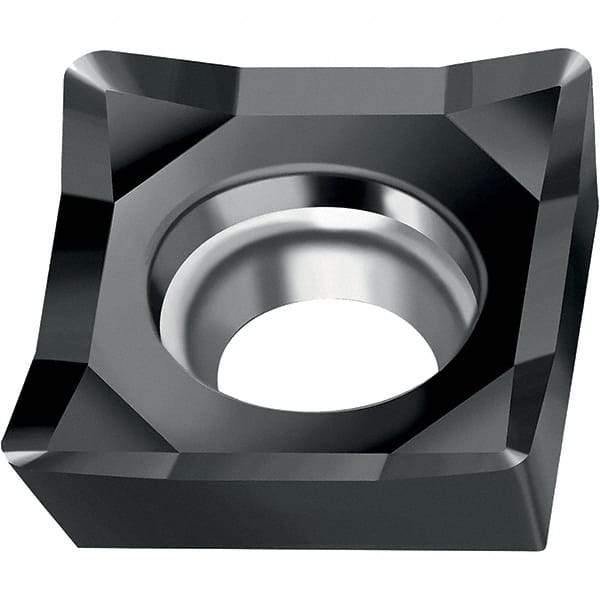 Walter - SCGT MN2 Grade WSM01 Turning Insert - TiAlN+Al2O3+(ZrN) Finish, 90° Square, 9.53mm Inscr Circle, 3.97mm Thick, 0.4mm Corner Radius - Americas Industrial Supply