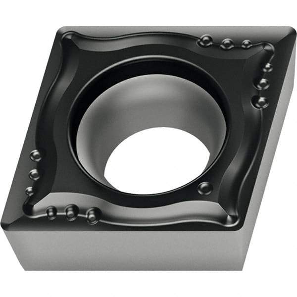 Walter - CPGT MM4 Grade WSM20S Turning Insert - TiAlN+Al2O3+(Al) Finish, 80° Rhombic, 9.53mm Inscr Circle, 3.97mm Thick, 0.4mm Corner Radius - Americas Industrial Supply