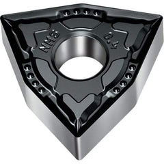 Walter - WNMG NMS Grade WSM20S Turning Insert - TiAlN+Al2O3+(Al) Finish, 80° Trigon, 12.7mm Inscr Circle, 4.76mm Thick, 0.4mm Corner Radius - Americas Industrial Supply