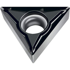 Walter - TCGT FM2 Grade WSM20S Turning Insert - TiAlN+Al2O3+(Al) Finish, 60° Triangle, 9.53mm Inscr Circle, 3.97mm Thick, 0.8mm Corner Radius - Americas Industrial Supply