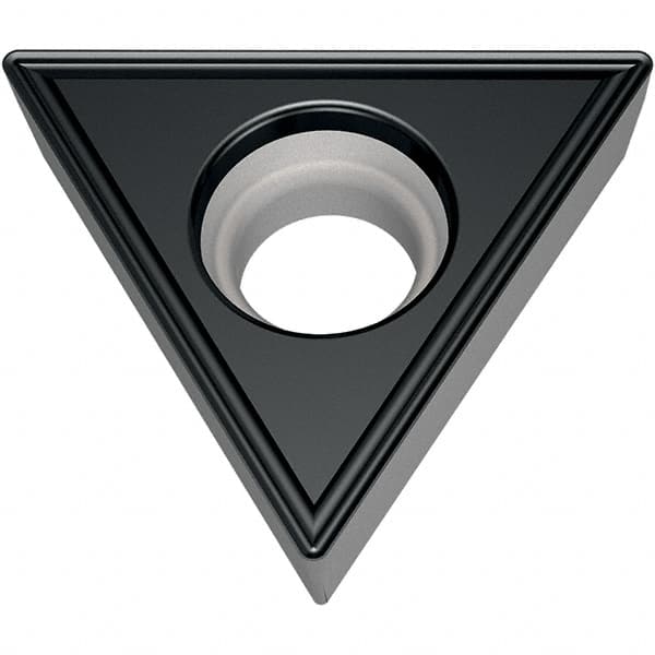 Walter - TCMT FM6 Grade WSM30S Turning Insert - TiAlN+Al2O3+(Al) Finish, 60° Triangle, 6.35mm Inscr Circle, 2.38mm Thick, 0.4mm Corner Radius - Americas Industrial Supply