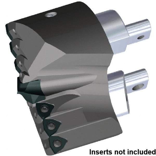 Kennametal - Series KSEM Plus, 100mm Diam Grade A1 140° Replaceable Drill Tip - Steel, Uncoated, 8 Seat Size, Through Coolant - Americas Industrial Supply