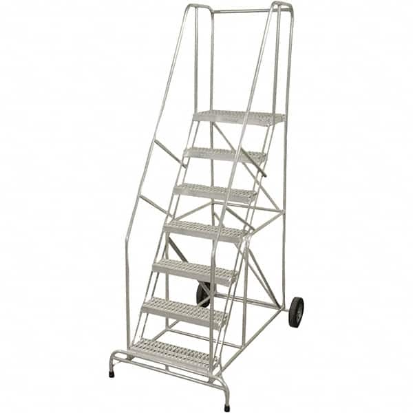 Cotterman - Rolling & Wall Mounted Ladders & Platforms Type: Rolling Warehouse Ladder Style: Rolling Safety Ladder - Americas Industrial Supply