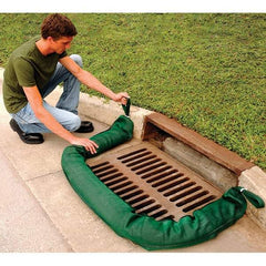 UltraTech - 5.33 Gal, 9' Long, 4" Diam, Woven Polymer/Sorb 44 Filter Sock, Sorb 44 - Stormwater & Construction, Green - Americas Industrial Supply