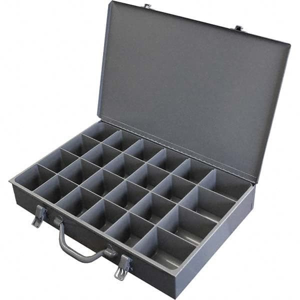 Durham - 24 Compartment Gray Small Parts Compartment Box - Americas Industrial Supply